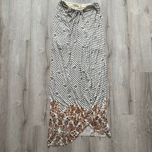 Free People Women’s neutral Rayon Pull on Maxi Skirt Size Small Summer